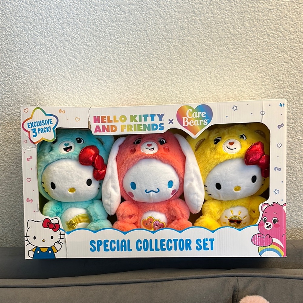 Hello Kitty Stuffed Animals - Care Bear Special Collectors Set